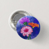 Schöne Farben Gerberas Button Spring Flowers (Vorne & Hinten)