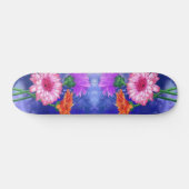 Schöne Farben Gerberas Skateboard Geschenk (Horizontal)
