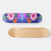 Schöne Farben Gerberas Skateboard Geschenk (Horizontal)