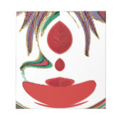 Schöne Farben in Rot, Weiß, Lila, Grün Notizblock (Vorderseite)