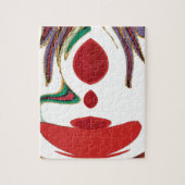 Schöne Farben in Rot, Weiß, Lila, Grün Puzzle (Vertikal)