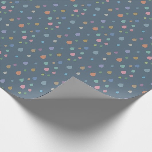 Schöne Farben Raindrops Geschenkpapier (Ecke)