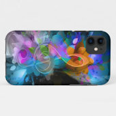 Schöne Farben Treble Clef Blume Blätter Paint Case-Mate iPhone Hülle (Rückseite (Horizontal))