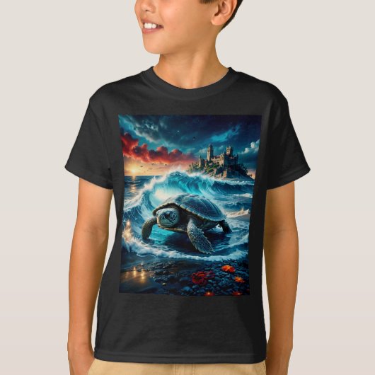 Schöne Farben Turtle T-Shirt (Vorderseite)