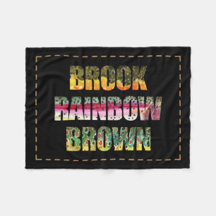 Schöne Farben von 3 Forellen Fleecedecke