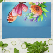 Schöne Farbenblende und Blume Geschirrtuch (Gefaltet)