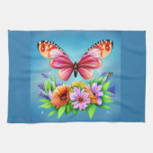 Schöne Farbenblende und Blume Geschirrtuch (Horizontal)