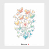 SCHÖNE, FARBENFARBIGE DANDELION BLUME UND SCHALTFL AUFKLEBER (Blatt)