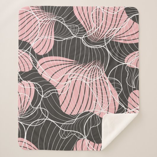 Schöne farbenfrohe abstrakte nahtlose Muster. Rück Sherpadecke (Vorderseite)