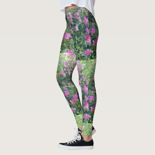 Schöne farbenfrohe Blume Leggings (Links)