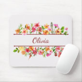 Schöne, farbenfrohe Blume Mousepad (Mit Mouse)