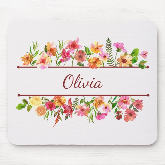 Schöne, farbenfrohe Blume Mousepad (Vorne)