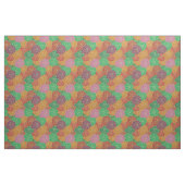 Schöne farbenfrohe Blume Nahtloses Muster Stoff (Fat Quarter (45,7 x 55,9 cm))