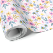Schöne farbenfrohe Blume Packpapier (Rolleneckpunkt)