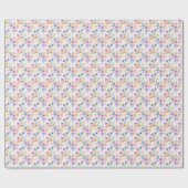 Schöne farbenfrohe Blume Packpapier (Flach)
