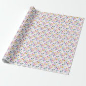 Schöne farbenfrohe Blume Packpapier (Ungerollt)