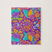 Schöne farbenfrohe Blume Puzzle (Vertikal)