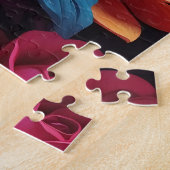 Schöne farbenfrohe Blume Puzzle (Seite)