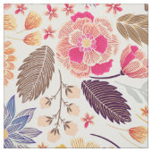 Schöne farbenfrohe Blume Stoff (Muster)