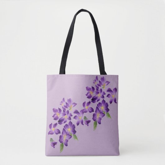 Schöne, farbenfrohe Blume Tasche (Vorderseite)