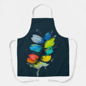 Schöne farbenfrohe, blumenlose Blume Schürze (Vorderseite)