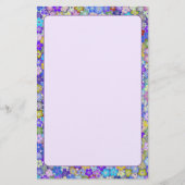 Schöne farbenfrohe Blumenstationäre Briefpapier (Vorderseite)