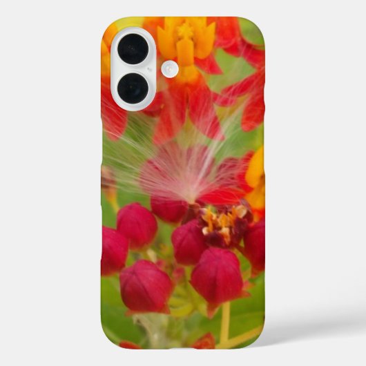 Schöne, farbenfrohe Blüte mit Milkweed Art Printin Case-Mate iPhone Hülle (Rückseite)