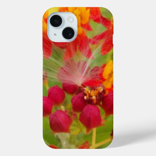 Schöne, farbenfrohe Blüte mit Milkweed Art Printin Case-Mate iPhone Hülle (Rückseite)