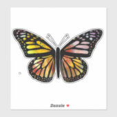 Schöne, farbenfrohe Butterfly Aufkleber (Blatt)