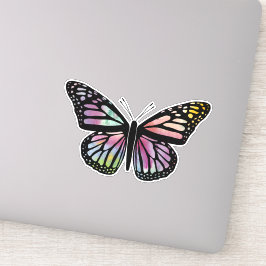 Schöne, farbenfrohe Butterfly Aufkleber