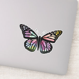 Schöne, farbenfrohe Butterfly Aufkleber