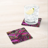 Schöne farbenfrohe Coleus Blätter Rechteckiger Pappuntersetzer (Vor Ort)