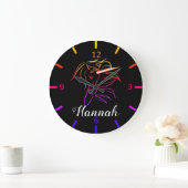Schöne farbenfrohe Einheit Große Wanduhr (Zuhause)