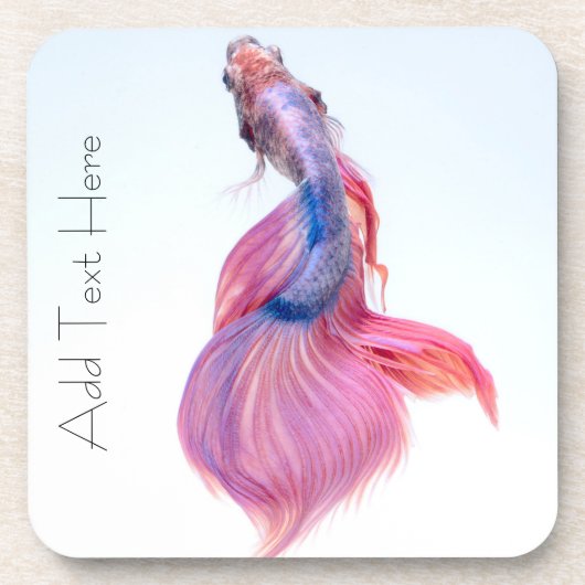 Schöne farbenfrohe Fantasie Koi Fish Getränkeuntersetzer (Vorderseite)