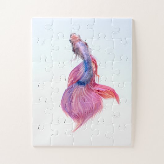 Schöne farbenfrohe Fantasie Koi Fish Puzzle (Vertikal)