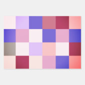 Schöne, farbenfrohe Farbtöne in weichen Pastelltön Geschenkpapier Set (Vorderseite)