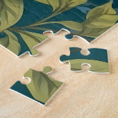 Schöne farbenfrohe Finch Bird Botanisch Puzzle (Seite)