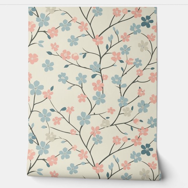 Schöne farbenfrohe Frühlingsblumen Natur Tapete (Abrollen)