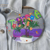 Schöne farbenfrohe Geburt Button (Beispiel)