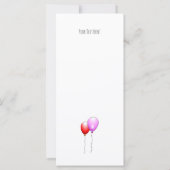 Schöne farbenfrohe Geburtstagsballons (Rückseite)