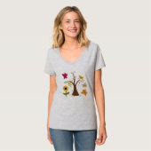schöne, farbenfrohe, gelbe Blume T-Shirt (Vorderseite Vollansicht)
