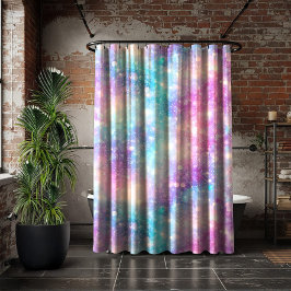 Schöne farbenfrohe glitzernde Hintergrund Duschvorhang