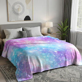 Schöne farbenfrohe glitzernde Hintergrund Fleecedecke