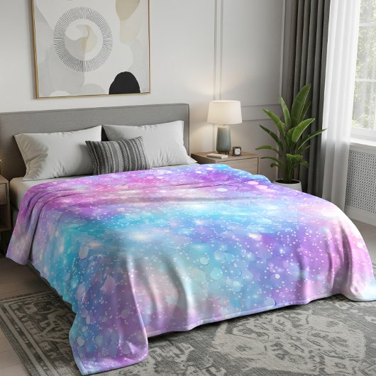 Schöne farbenfrohe glitzernde Hintergrund Fleecedecke