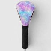 Schöne farbenfrohe glitzernde Hintergrund Golf Headcover (Vorderseite)