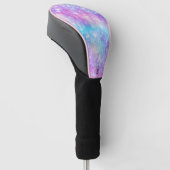 Schöne farbenfrohe glitzernde Hintergrund Golf Headcover (angewinkelt)