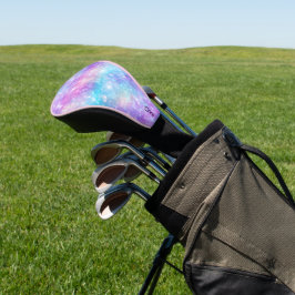 Schöne farbenfrohe glitzernde Hintergrund Golf Headcover