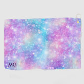 Schöne farbenfrohe glitzernde Hintergrund Golfhandtuch (Horizontal)