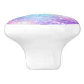 Schöne farbenfrohe glitzernde Hintergrund Keramikknauf (Seitenansicht)