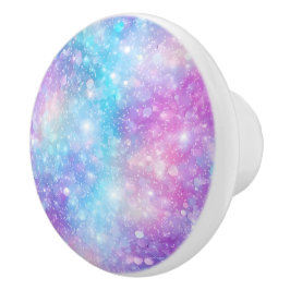 Schöne farbenfrohe glitzernde Hintergrund Keramikknauf